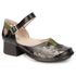Sapato Boneca J.gean Salto Grosso Em Couro Cor Preto 