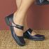 Sapatilha Feminina Exclusiva Em Couro Darkblue J.gean