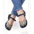 Sapatilha Feminina New Exclusiva em Couro cor Naval J.Gean 