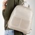 Mochila Feminina de Couro Legítimo cor Creme J.Gean 