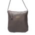Bolsa transversal ou Tiracolo Feminina de Couro Cor Cinza J.Gean 