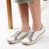 Sapatilha Tênis feminino em couro cor Diamante J.Gean Wave