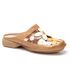 Sapatilha Mule Feminina Em Couro Castanho J.gean 