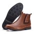 Bota Masculina Chelsea Em Couro Legítimo Kéffor Caramelo 
