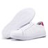 Tênis Feminino Flora Kéffor em Couro Branco e Pink