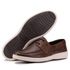 Mocassim Casual Slip On Couro Marrom Cancun