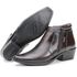 Bota Masculina Em Couro Bico Fino Marrom Kéffor Linha Comitiva