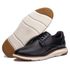 Sapato Casual De Couro Masculino Com Cadarço Preto Copenhagen