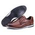 Sapato Social Oxford de Couro Caramelo Play