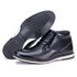 Sapato Oxford Derby De Couro Cano Curto Preto Macio Play