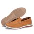 Mocassim Masculino De Couro Confortável Bege Trento