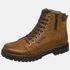 Bota Coturno em couro Mega Boots 6016 Taupe-Café 