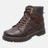 Bota Coturno em Couro Mega Boots 6030 Cafe-Preto