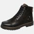 Bota Coturno em Couro Mega Boots 6034 Preto-Cafe