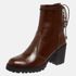 Bota Feminina Tratorada Mega Boots em Couro - Chocolate - 1427