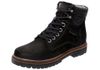 Bota Coturno em Couro Mega Boots 6019 Preto-Preto