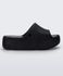 Melissa Tamanco Free Platform Slide Glitter - Preto