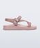 Melissa Sandália Stripes M Lover Metallic - Rosa