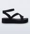 Melissa Sandália Sun Barra Platform II - Preto Glitter 
