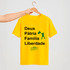 Camiseta Parabello Deus Pátria Família Liberdade Amarela