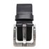 Cinto Masculino em elástico e couro legítimo nas pontas cor preto largura 4 cm