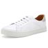 Tênis Feminino Slip On Couro Legítimo Pierrô - Branco com Detalhe Prata