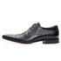 Sapato Social Masculino modelo Italiano de amarrar couro legítimo cor preto e solado de couro