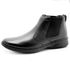 Bota Masculina Social Levíssima com elástico couro legítimo cor preta