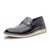 Mocassim masculino super confortável couro legítimo cor preto solado claro