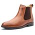 Bota Masculina social conforto couro legítimo cor whisky