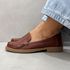 Mocassim Paula Couro Marrom