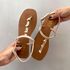 Rasteira Milena Off White