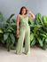 Conjunto Vanessa Colete e Calça Pantalona VERDE MENTA