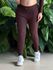 Calça Jogger em Malha Ribana MARROM