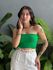Top faixa em Tricot Modal VERDE BANDEIRA