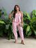 Conjunto Maitê Blusa e Calça em Alfaiataria ROSA CLARO