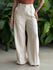 Calça Pantalona Laila em Alfaiataria CREME