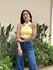 Blusa Tricot em X AMARELO MANTEIGA