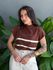 Blusa Marina Em Tricot Listrado MARROM COM BRANCO
