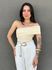 Blusa Nula Manga Isis CREME