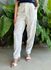 Calça Alfaiataria Flora em Liocel OFF WHITE