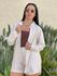 Conjunto Dani Camisa e Shorts LISTRADO BEGE
