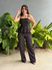 Conjunto Peplum Mavie Calça e Blusa em Alfaiataria PRETO