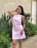 Vestido Curto Ananda em Crepe de Alfaiataria ROSA CLARO