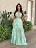 Vestido Longo Eliana Aberto nas Laterais VERDE MENTA