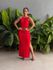 Vestido Longo Costas Nua VERMELHO