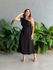 Vestido Midi Clara Nula Manga PRETO