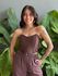 Cropped Corselet em Poliamida MARROM
