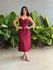 Vestido Midi Angelica VINHO