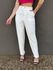 Calça Alfaiataria Flora em Liocel OFF WHITE